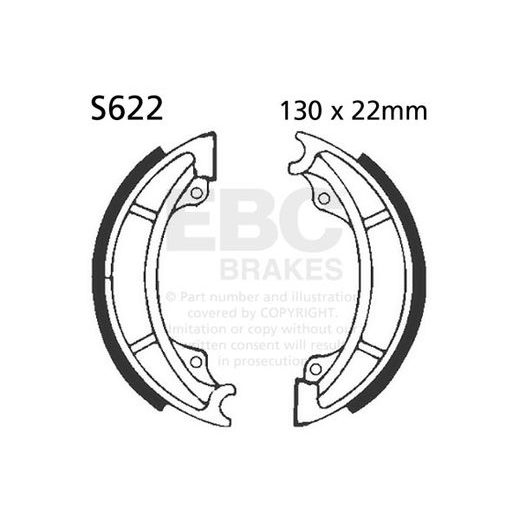 Brake shoe set EBC S622