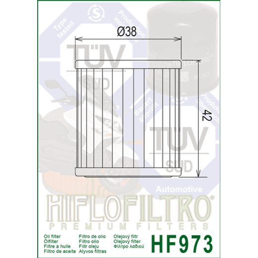Oljni filter HIFLOFILTRO HF973