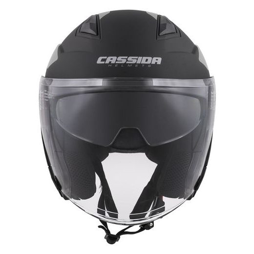 Jet čelada CASSIDA JET TECH CORSO black matt / grey S