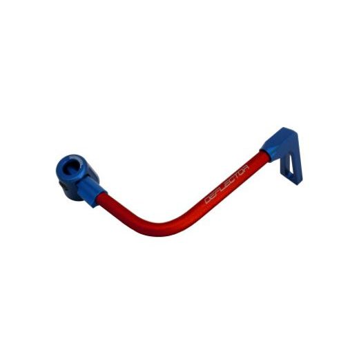 Lever guard ACCOSSATO DE001 with red hose and joint right, aluminium