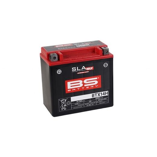 Tovarniško aktiviran akumulator BS-BATTERY BTX14H (FA) (YTX14H (FA)) SLA MAX