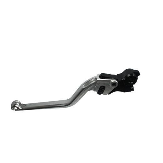 Clutch Lever ACCOSSATO ESA090 fixed CNC-worked aluminium, silver