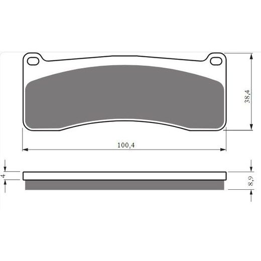 Zavorne obloge GOLDFREN 438 S33 STREET FRONT