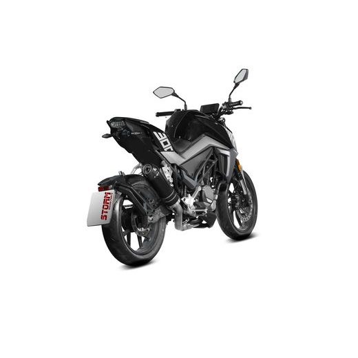 Celoten izpušni sistem 1x1 STORM GP CF.007.LXSBC Black with carbon cap