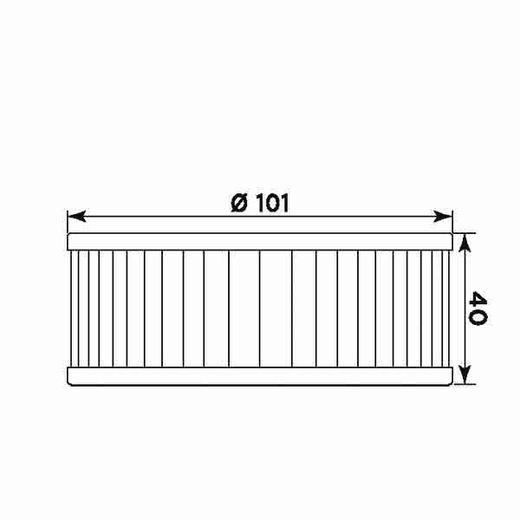 Oljni filter MIW Y4003 (alt. HF146) za YAMAHA VMX-12 Vmax 1200 1985-1995