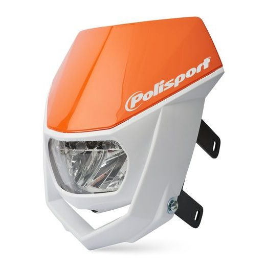 Headlight POLISPORT HALO LED 8667100004 with LED oranžna
