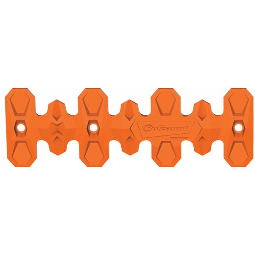 Exhaust head pipe guard POLISPORT ARMADILLO 8483700002 kratka (short) oranžna
