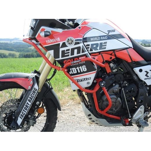 Engine guards RDMOTO CF140R Rdeč (with protectors)