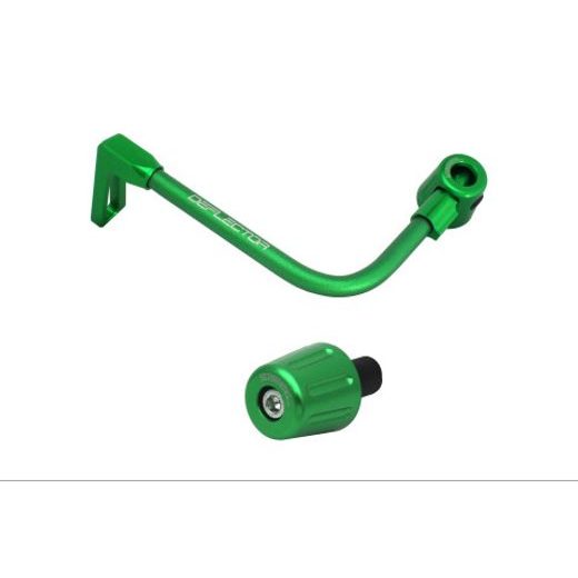 Lever guard in aluminium + right end ACCOSSATO DE005 with green hose and joint levi
