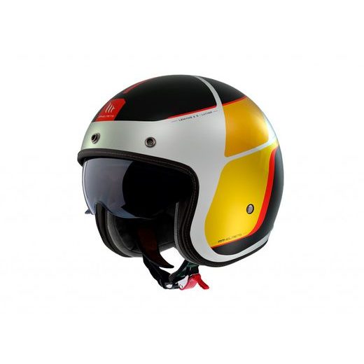 Jet čelada MT Helmets LE MANS 2 SV S LUTHER A3 MATT S