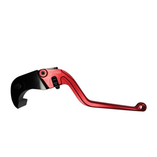 Ročica zavore ACCOSSATO EDF022 fixed CNC-worked aluminium, red