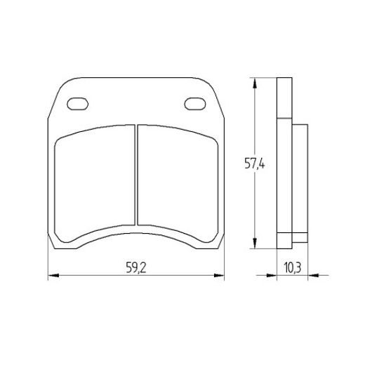 Zavorne obloge ACCOSSATO AGPA209 EV2