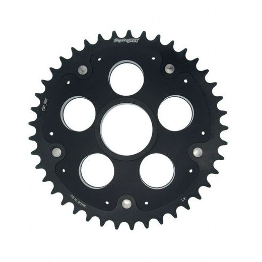 Rear sprocket STEALTH with alloy disc SUPERSPROX RSA-733_525:41-BLK Črn 41T, 520