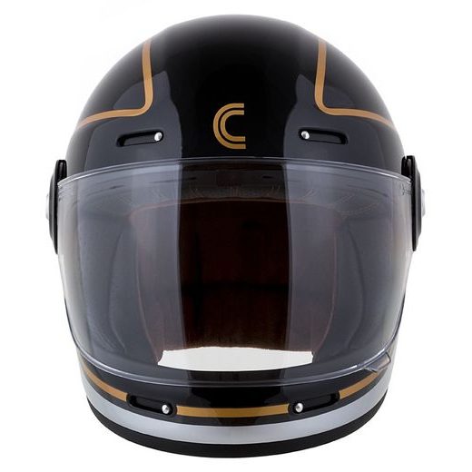Integralna čelada CASSIDA Fibre Jawa Sport black/ silver/ gold S