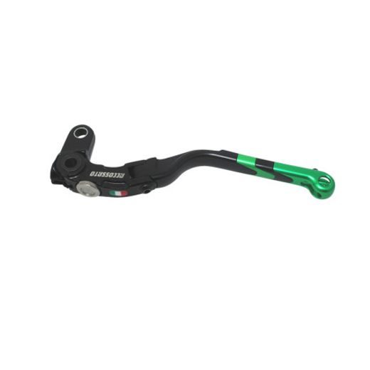 Folding lever ACCOSSATO LV025 in aluminium for ACCOSSATO full clutch zelena