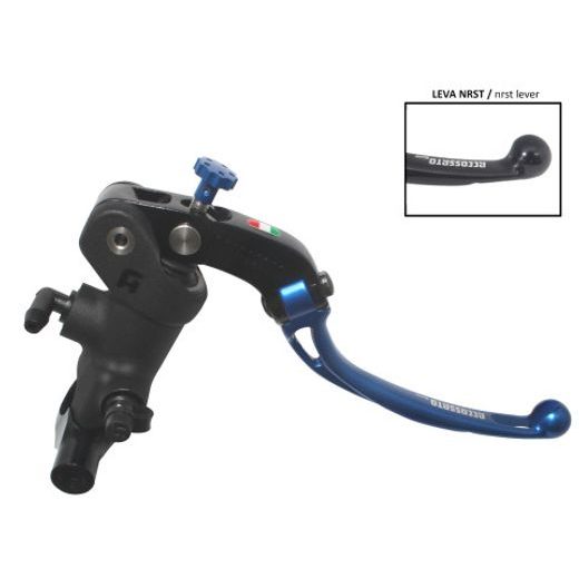 Radial brake master cylinder ACCOSSATO PC009 19 x 18 with folding lever,blue