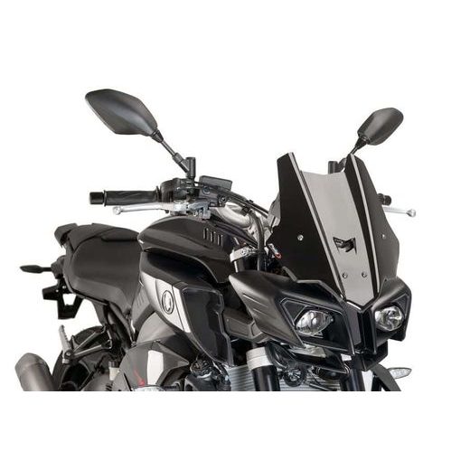 Windscreen PUIG RACING 8917N črna