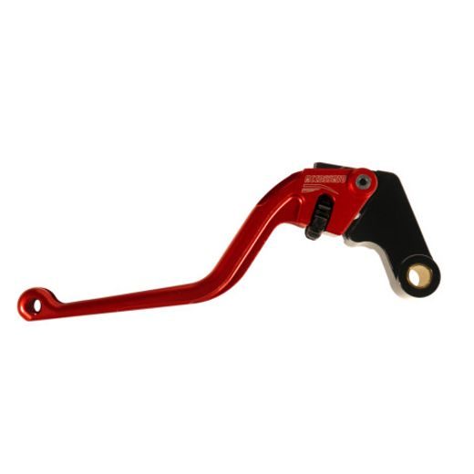 Clutch Lever ACCOSSATO ESB22 fixed CNC-worked aluminium, red