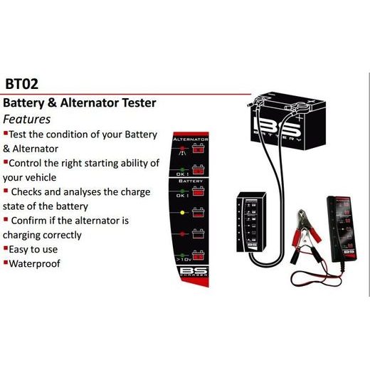 Tester za akumulator in alternator BS-BATTERY BT02