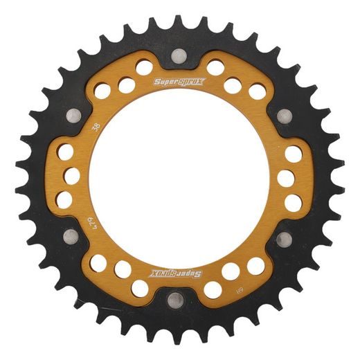 Verižni set EK - Zlat chain 530 ZVX, X-ring (X, NX, QX, XS), CHK front sprocket JT CHK rubber cushioned, CHK rear sprocket SUPERSPROX STEALTH za YAMAHA XJR 1300 2007-2015