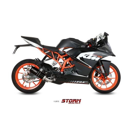 Celoten izpušni sistem 1x1 STORM GP KT.016.LXSB Kovinsko črna