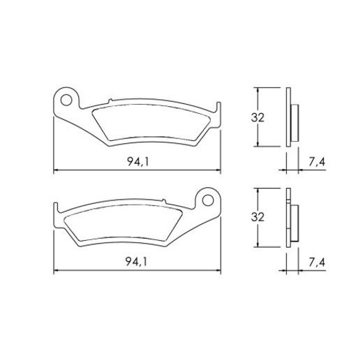 Zavorne obloge ACCOSSATO AGPA149 OR