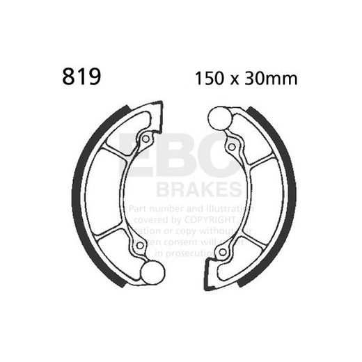 Brake shoe set EBC 819