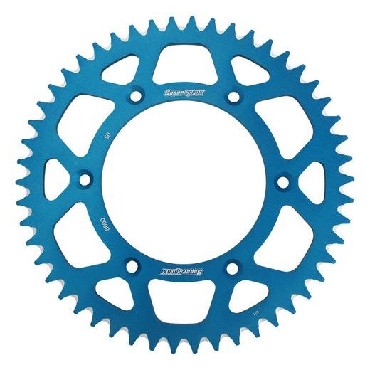 Aluminijasti zadnji verižnik (zobnik) SUPERSPROX RAL-8000:50-BLU moder 50T, 520