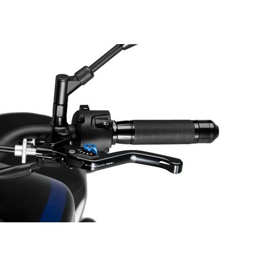 Clutch lever without adapter PUIG 3.0 230NA kratka (short) black/blue