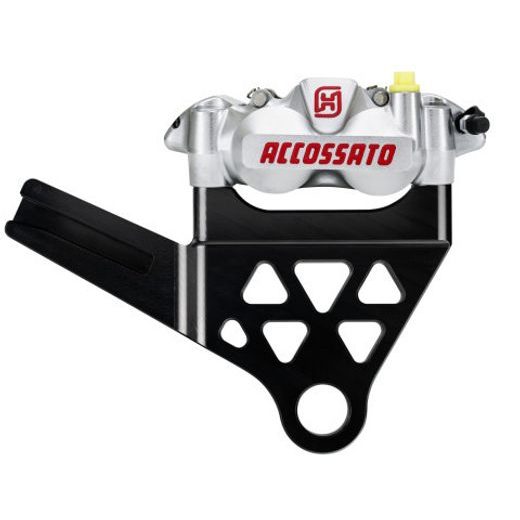 Radial Brake Caliper kit rear + brake flange ACCOSSATO KITA32 for Harley Davidson Softail
