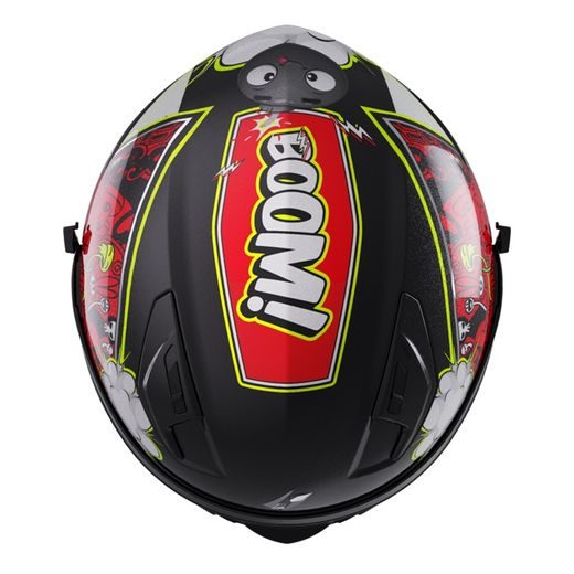 Kid helmet STORMER STRIKE KID BOOM red, neon, yellow pearly YL