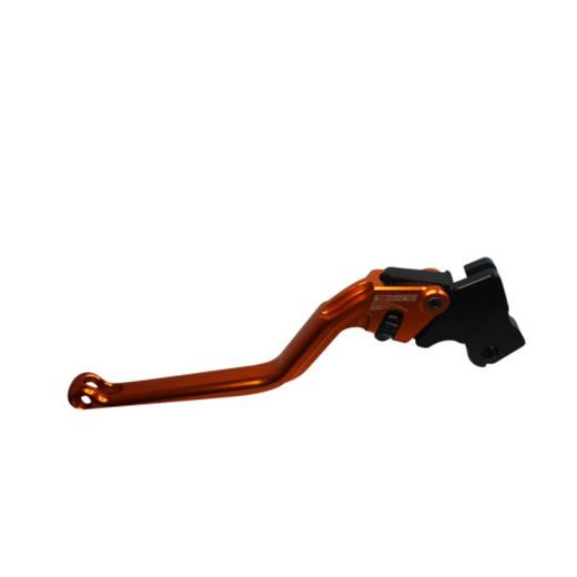 Clutch Lever ACCOSSATO ESD082 fixed CNC-worked aluminium, orange