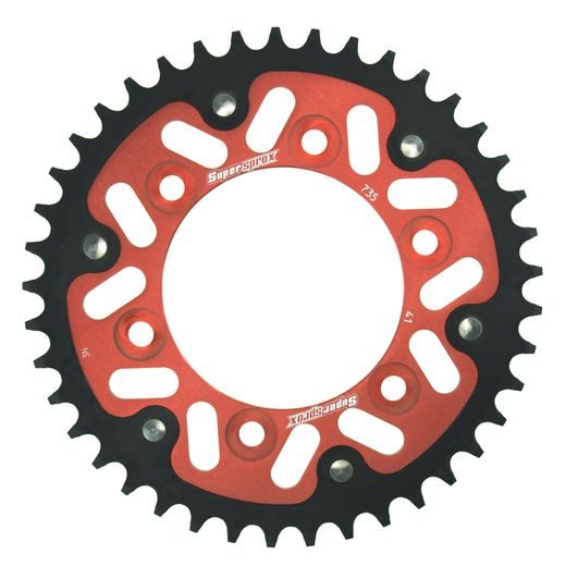 Zadnji verižnik (zobnik) SUPERSPROX STEALTH RST-735:41-RED rdeč 41T, 520
