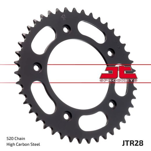 Zadnji verižnik (zobnik) JT JTR 28-43 43T, 520