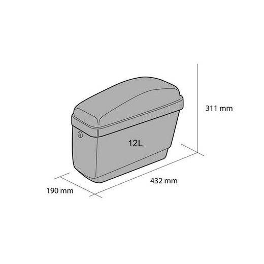 Rigid saddlebag CUSTOMACCES EASY ARS003N črna par