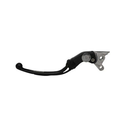 Adjustable folding lever ACCOSSATO LV008 in aluminium for original clutch master cylinders črna
