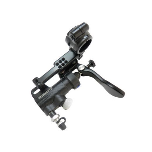 Thumb brake master cylinder ACCOSSATO BP010 piston diam. 13.5 mm with long lever and bracket included