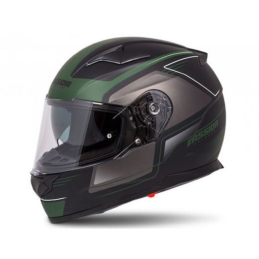 Integralna čelada CASSIDA APEX FUSION BLACK MATT/ARMY GREEN/GREY XS