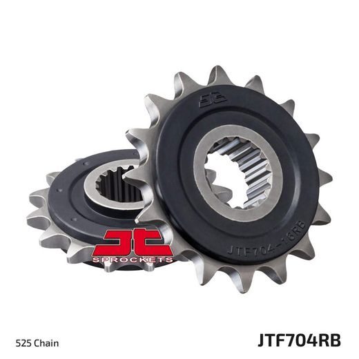 Sprednji verižnik JT JTF 704-16RB 16T, 525 rubber cushioned
