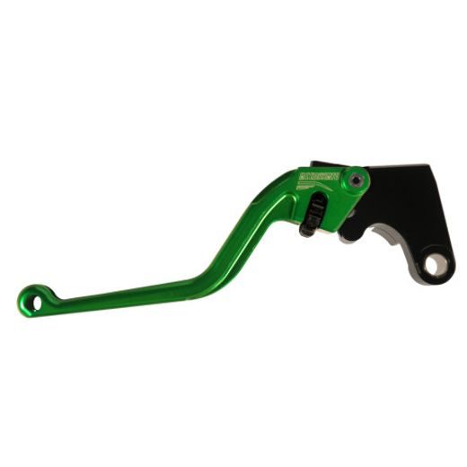 Clutch Lever ACCOSSATO ESY688H fixed CNC-worked aluminium, green