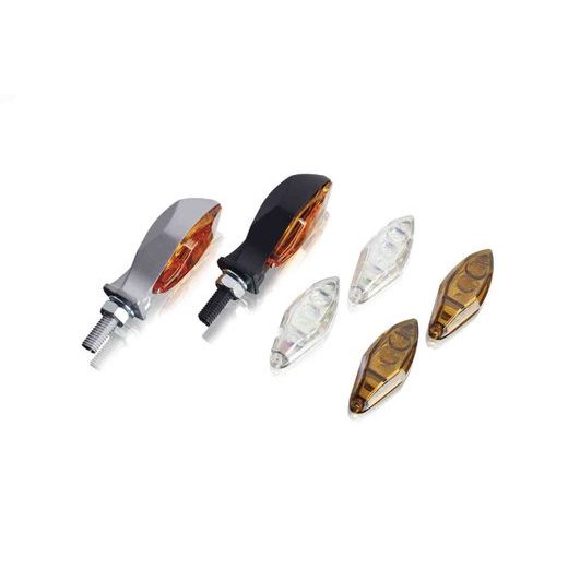 Turn signals PUIG MASA 4871N črna short, homologated