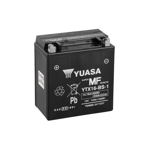 Akumulator brez vzdrževanja YUASA YTX16-BS-1