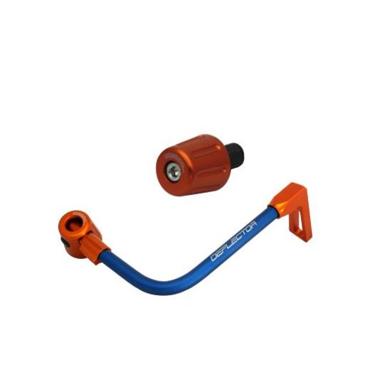 Lever guard in aluminium + left end ACCOSSATO DE004 with blue hose and joint right