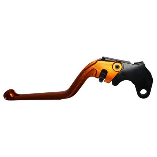 Clutch Lever ACCOSSATO fixed CNC-worked aluminium, orange