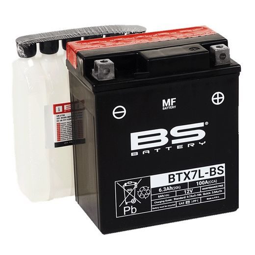 Akumulator brez vzdrževanja BS-BATTERY BTX7L-BS (YTX7L-BS)