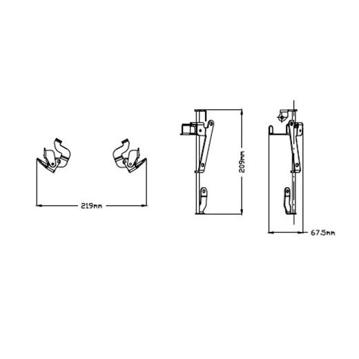 Manual regulation system PUIG 3732N črna