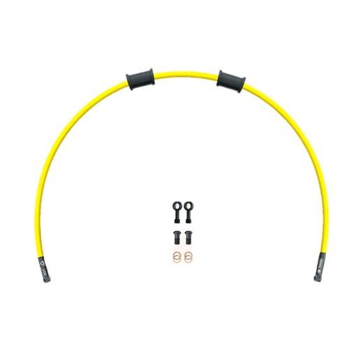 Set cevi za sklopko Venhill POWERHOSEPLUS KAW-11010CB-YE (1 cev v kompletu) Yellow hoses, black fittings