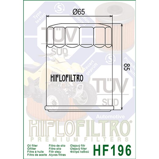 Oljni filter HIFLOFILTRO HF196