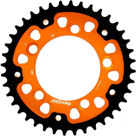 Rear sprocket SUPERSPROX STEALTH RST-991:40-ORG oranžna 40T, 525