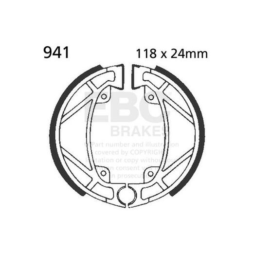 Brake shoe set EBC 941